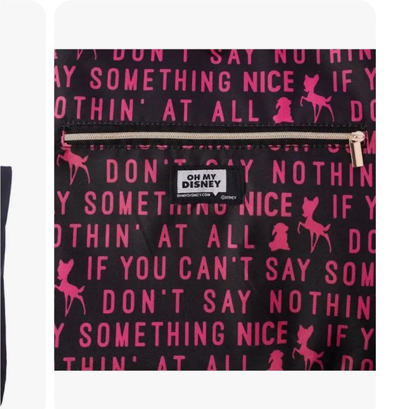 Disney Bambi and Thumper Tote Bag Say Something Nice - Picture 5 of 9